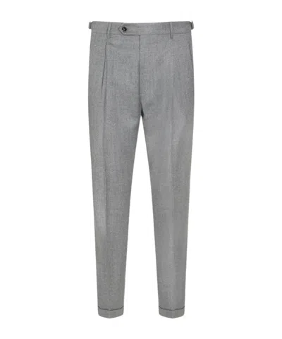 Berwich Tapered Casual Pants In Gray