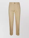Berwich Trousers With Back Pockets And Cuffed Hem