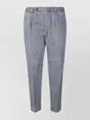 Berwich Trousers With Back Pockets And Cuffed Hem