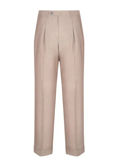 Berwich Trousers With Pinces In Brown
