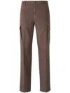 Berwich Twill Cargo Pants In Brown