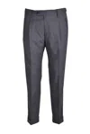 Berwich Virgin Wool Pants - Grey In Gray