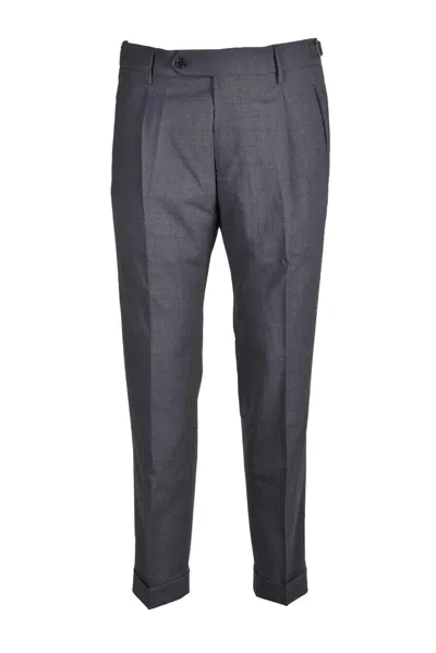 Berwich Virgin Wool Pants - Grey In Gray