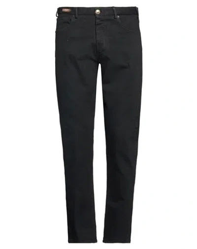 Berwich Vissuto Man Jeans Black Size 35 Cotton, Elastane