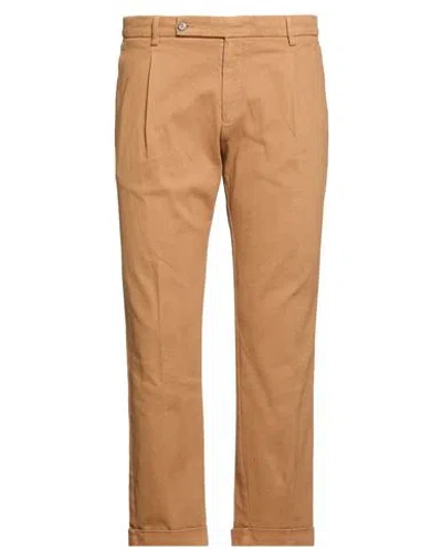 Berwich Vissuto Man Pants Camel Size 38 Cotton, Elastane In Beige