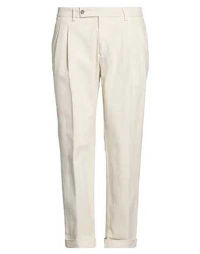 Berwich Vissuto Man Pants Cream Size 36 Cotton, Elastane In Neutral