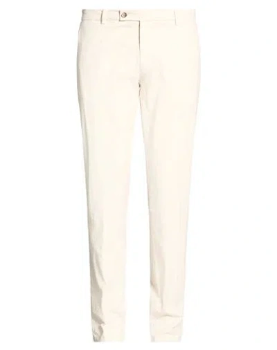 Berwich Vissuto Man Pants Cream Size 40 Cotton, Elastane In White