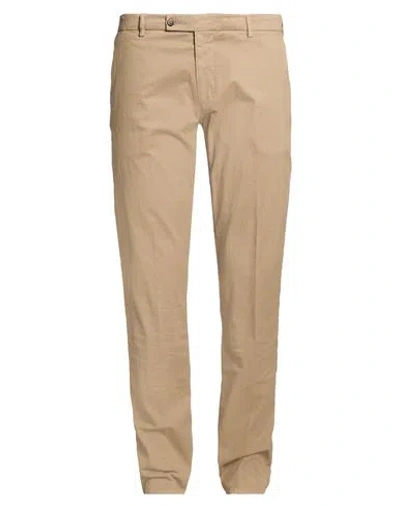 Berwich Vissuto Man Pants Khaki Size 38 Cotton, Elastane In Brown