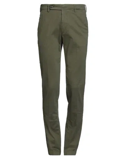 Berwich Vissuto Man Pants Military Green Size 42 Cotton, Elastane