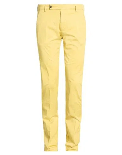 Berwich Vissuto Man Pants Yellow Size 30 Cotton, Elastane