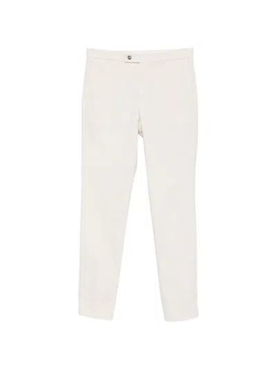 Berwich Vulcano Straight-leg Trousers In White