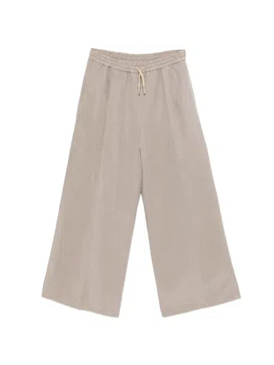 Berwich Wide Leg Pants In Brown