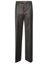Berwich Wide-leg Straight-leg Cashmere Wool Trousers In Black