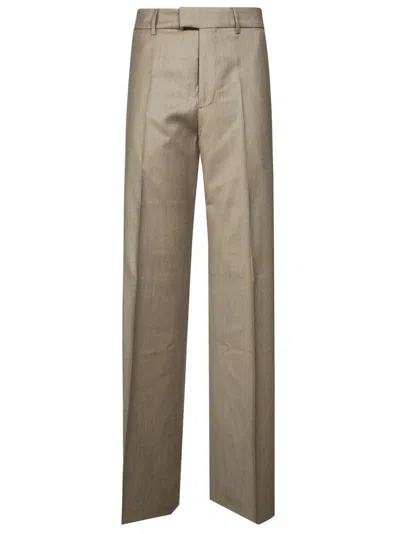 BERWICH WIDE-LEG STRAIGHT-LEG CASHMERE WOOL TROUSERS