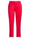 Berwich Woman In  Woman Pants Red Size 10 Cotton, Elastane