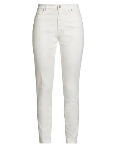 Berwich Woman Jeans Off White Size 25 Tencel, Cotton, Elastomultiester, Elastane