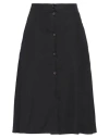 Berwich Woman Midi Skirt Black Size 6 Polyester, Polyamide In Black