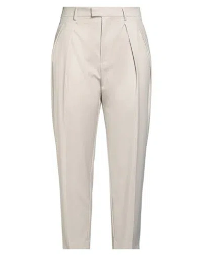 Berwich Woman Pants Beige Size 10 Polyester, Viscose, Elastane In White