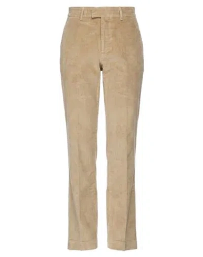 Berwich Woman Pants Beige Size 2 Cotton, Elastane In Nude