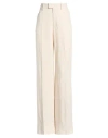 Berwich Woman Pants Beige Size 2 Viscose, Linen In Neutral