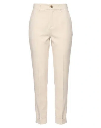 Berwich Woman Pants Beige Size 4 Polyester, Elastane In Neutral