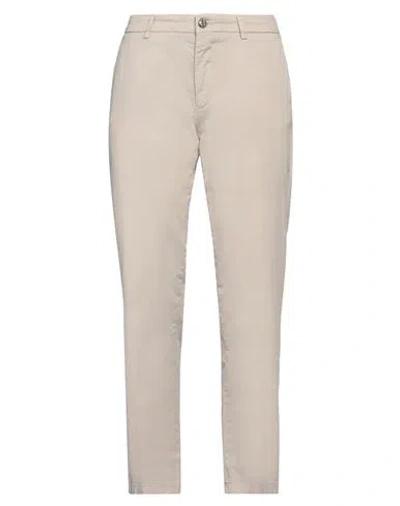 Berwich Woman Pants Beige Size 6 Cotton, Elastane