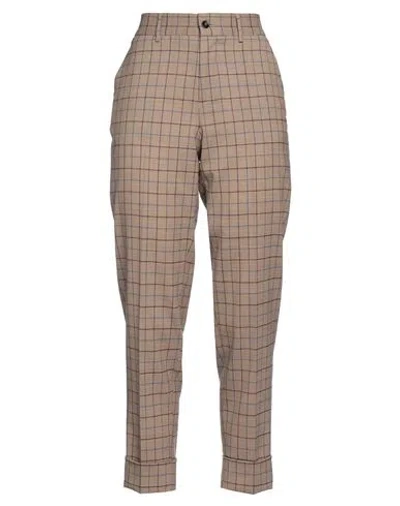 Berwich Woman Pants Beige Size 8 Virgin Wool