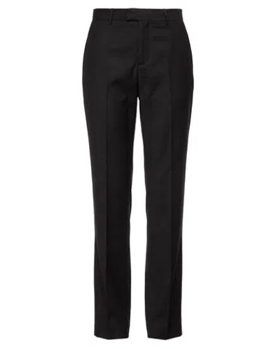 Berwich Woman Pants Black Size 12 Polyester, Viscose, Elastane In Animal Print