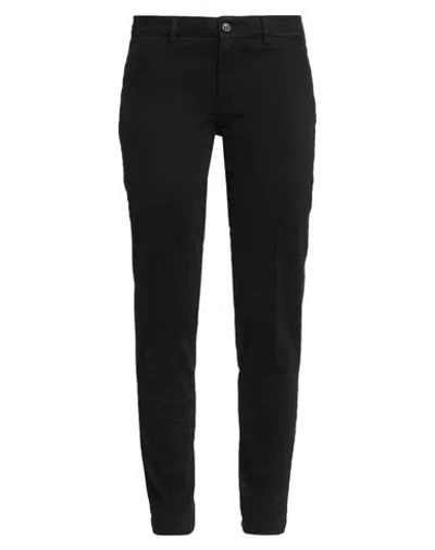 Berwich Woman Pants Black Size 4 Cotton, Elastane