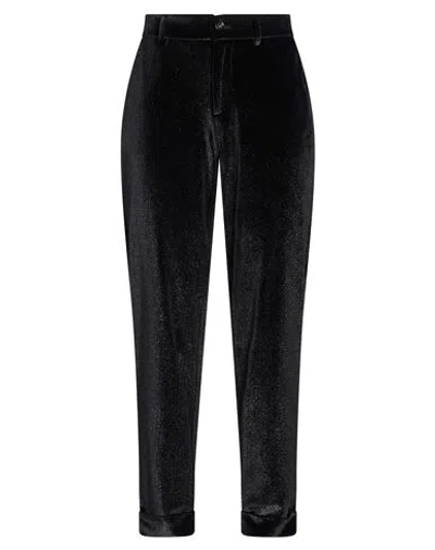 Berwich Woman Pants Black Size 6 Polyester, Elastane