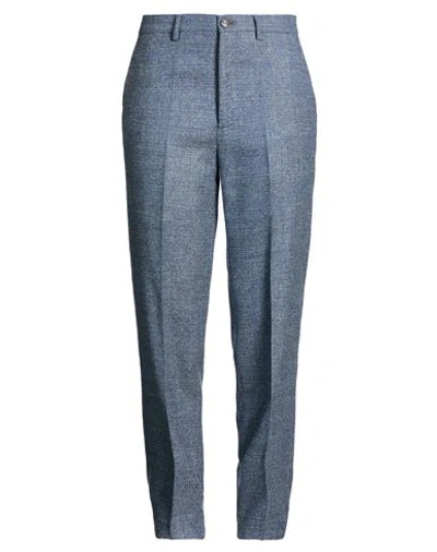 Berwich Woman Pants Blue Size 2 Virgin Wool, Silk, Polyamide, Elastane In Gray