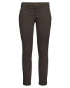 Berwich Woman Pants Brown Size 4 Cotton, Lyocell, Elastane
