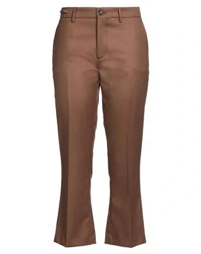 Berwich Woman Pants Brown Size 4 Virgin Wool