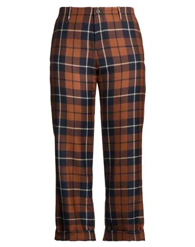 Berwich Woman Pants Brown Size 6 Virgin Wool, Viscose, Elastane In Multi