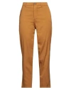 Berwich Woman Pants Brown Size 8 Cotton, Silk, Elastane