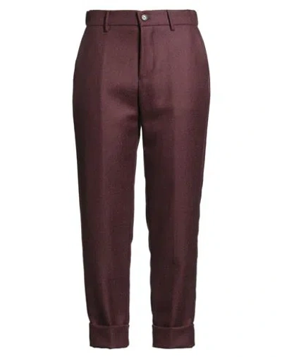 Berwich Woman Pants Burgundy Size 8 Virgin Wool In Red