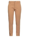 Berwich Woman Pants Camel Size 0 Polyester, Elastane In Brown