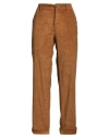 Berwich Woman Pants Camel Size 6 Cotton, Viscose, Elastane In Brown