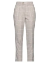 Berwich Woman Pants Camel Size 8 Cotton In Beige