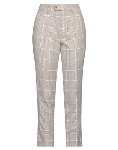 Berwich Woman Pants Camel Size 8 Cotton In Beige