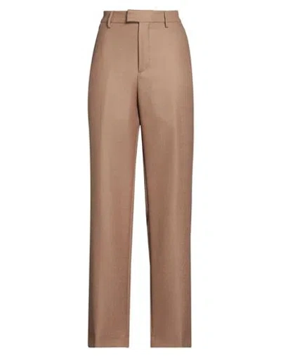 Berwich Woman Pants Camel Size 8 Virgin Wool In Brown