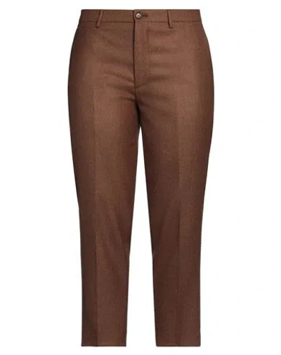 Berwich Woman Pants Camel Size 8 Virgin Wool In Brown