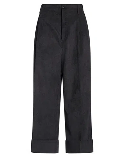 Berwich Woman Pants Charcoal Size 10 Polyester, Polyamide, Elastane In Black