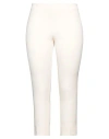 Berwich Woman Pants Cream Size 12 Polyester, Elastane In White