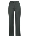 Berwich Woman Pants Dark Green Size 6 Polyester, Wool, Elastane