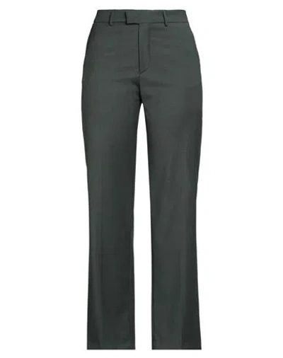 Berwich Woman Pants Dark Green Size 6 Polyester, Wool, Elastane