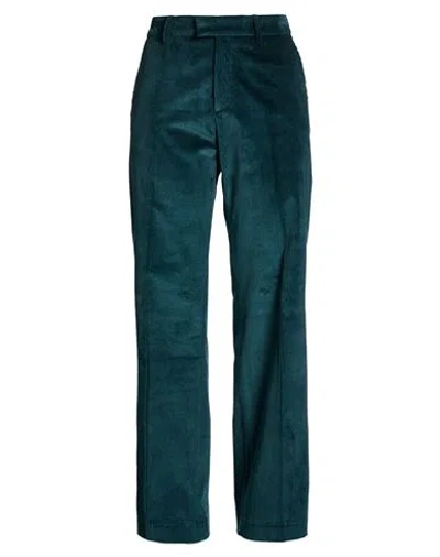 Berwich Woman Pants Emerald Green Size 10 Cotton, Elastane