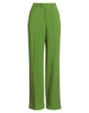 Berwich Woman Pants Green Size 8 Viscose, Linen