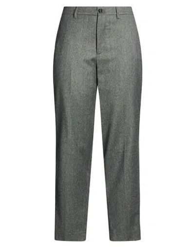 Berwich Woman Pants Grey Size 4 Virgin Wool In Green