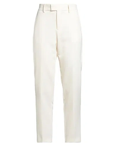 Berwich Woman Pants Ivory Size 10 Polyester, Elastane